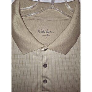 Walter Hagen Mens XL Beige Short Sleeve Polo Shirt Golf